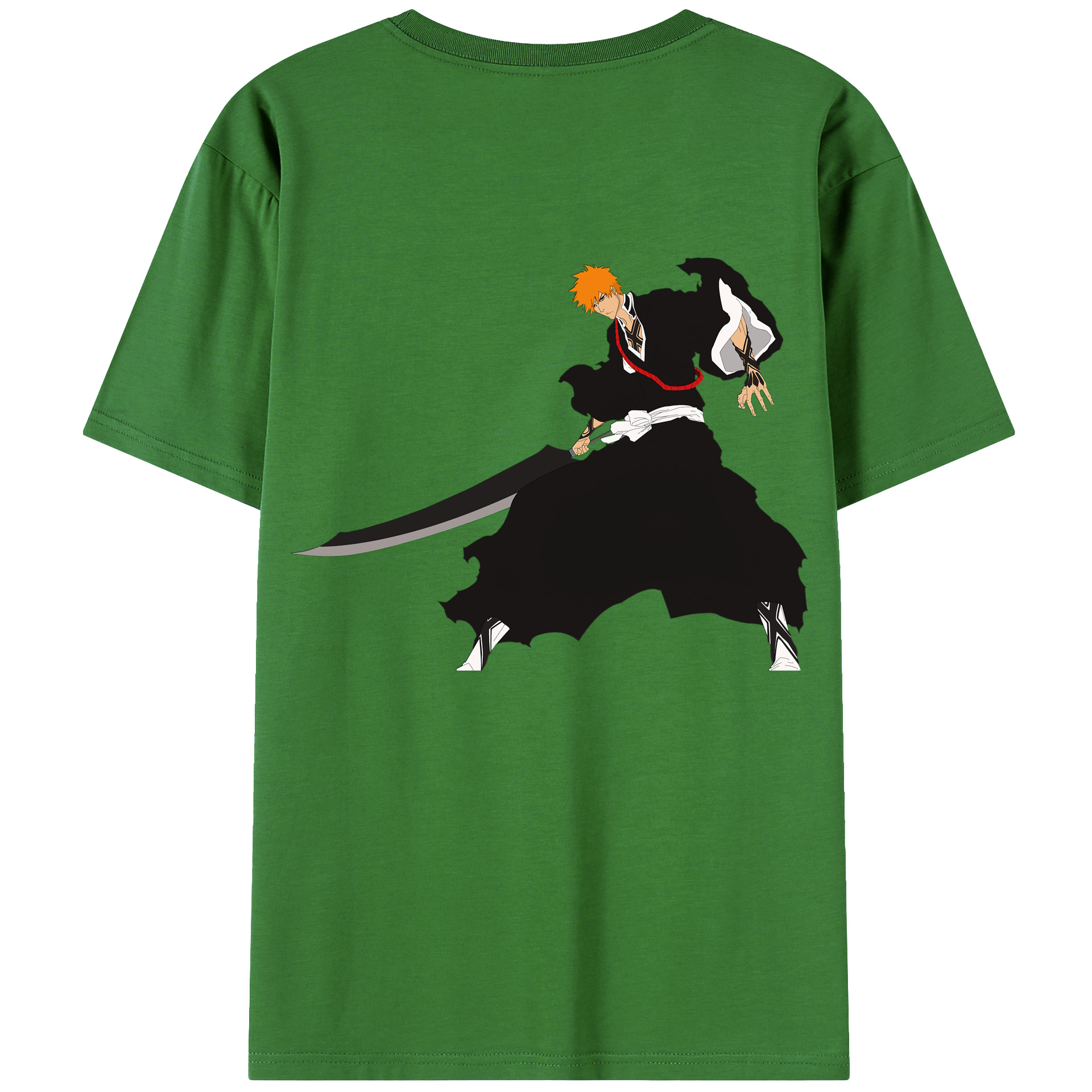 （画像用） ブリーチ 黒崎一護（くろさき いちご）BLEACH Kurosaki Ichigo レディース半袖Tシャツ(バックプリント)
